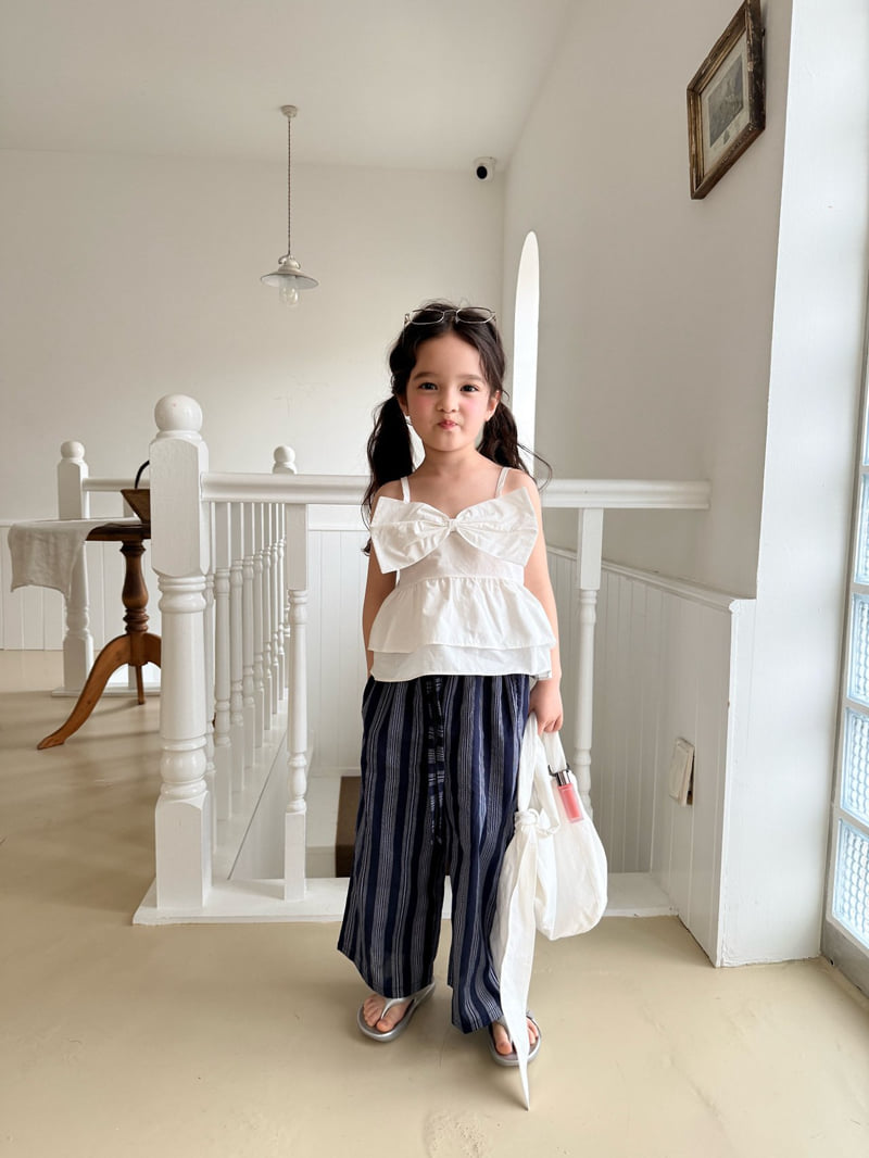 Comma - Korean Children Fashion - #prettylittlegirls - Ribbon Sleeveless Blouse - 10