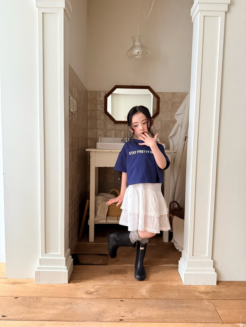 Comma - Korean Children Fashion - #prettylittlegirls - Asymmetrical Slit Strap Tee - 9