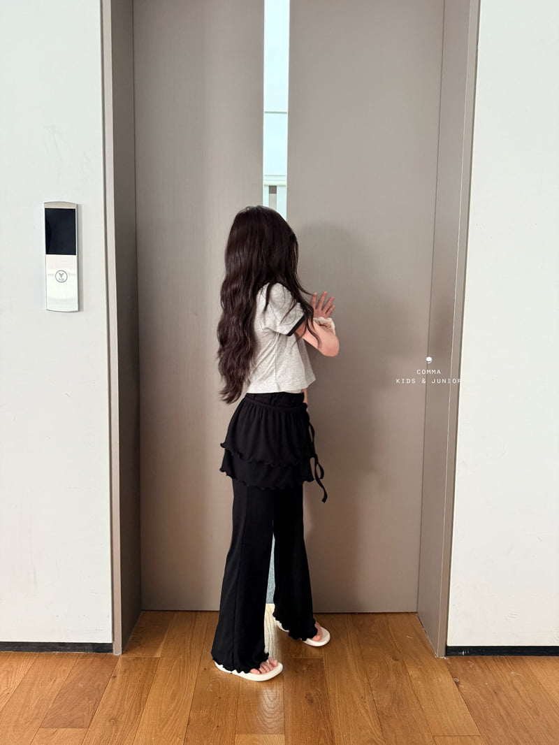 Comma - Korean Children Fashion - #prettylittlegirls - Wrap Tiered Bootcut Pants - 10