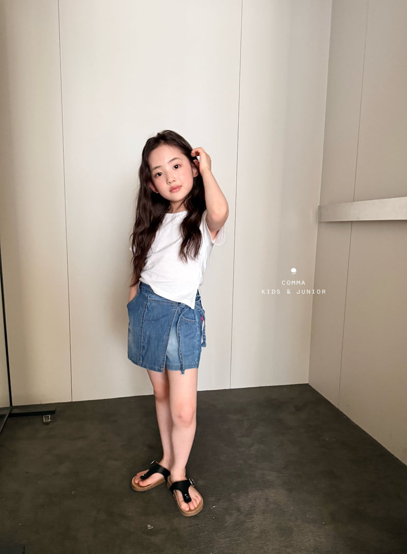 Comma - Korean Children Fashion - #stylishchildhood - Slanted V Tee - 6