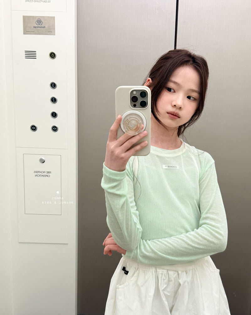 Comma - Korean Children Fashion - #stylishchildhood - Sheer Label Tee - 12