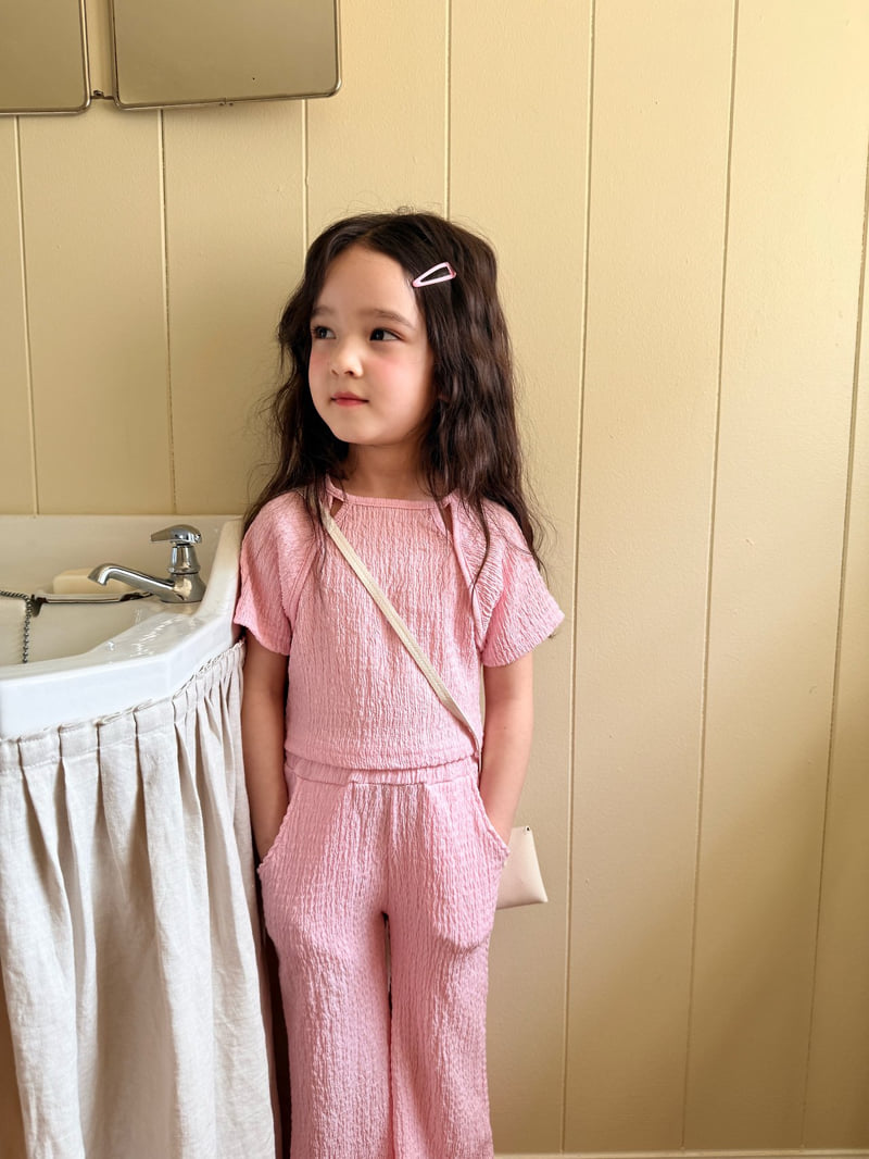 Comma - Korean Children Fashion - #stylishchildhood - Pleated Slit Tee - 10