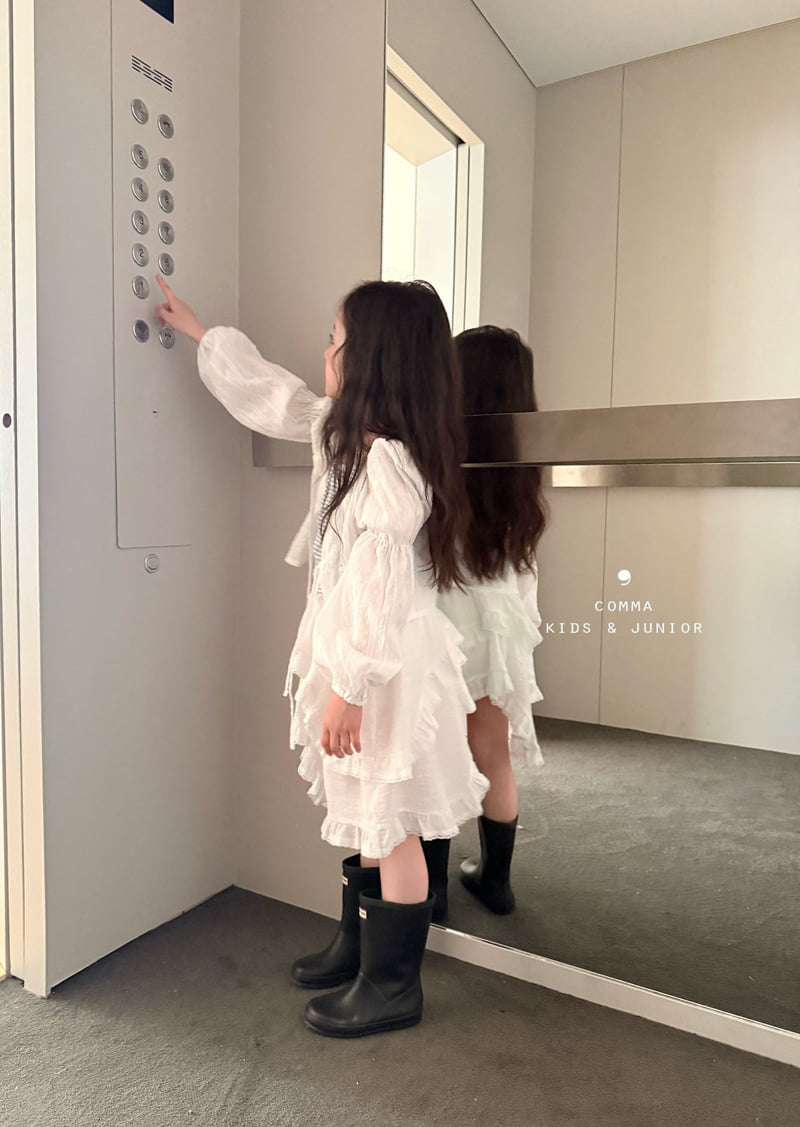 Comma - Korean Children Fashion - #todddlerfashion - Stripe Strap Sleeveless - 12