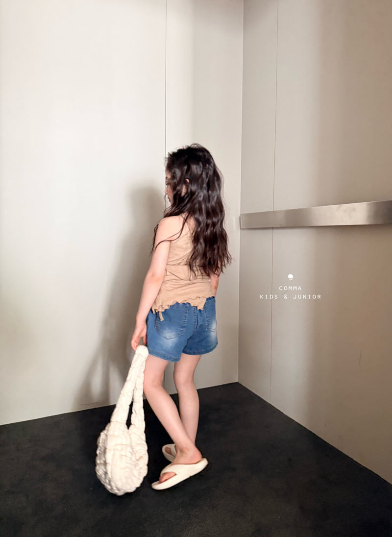 Comma - Korean Children Fashion - #todddlerfashion - Wrap Denim Skort - 12