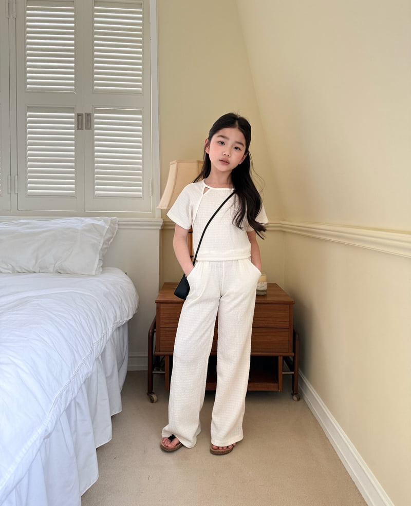 Comma - Korean Children Fashion - #todddlerfashion - Pleated Slit Tee - 8