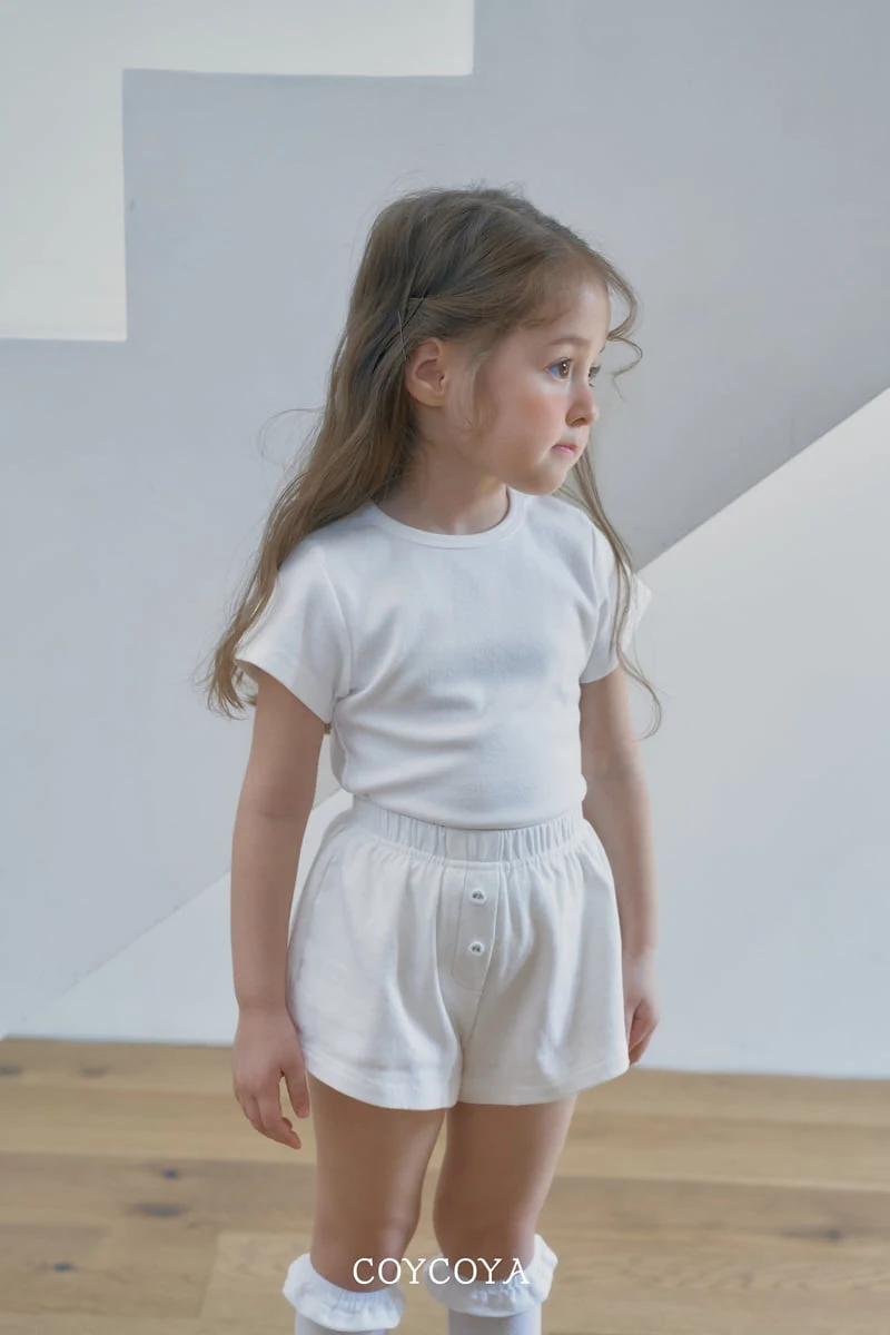 Coycoya - Korean Children Fashion - #childrensboutique - Plain Button Shorts - 3