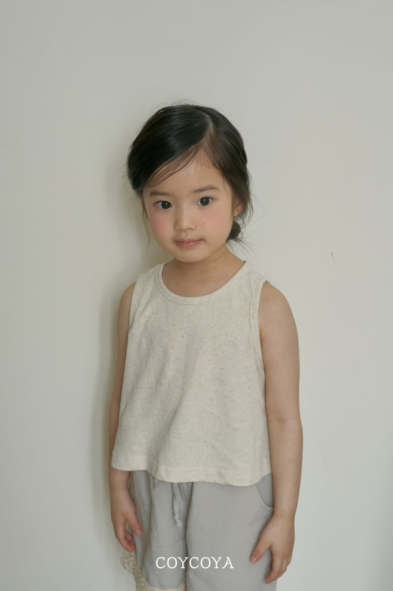 Coycoya - Korean Children Fashion - #designkidswear - Linen Sleeveless Tee - 3