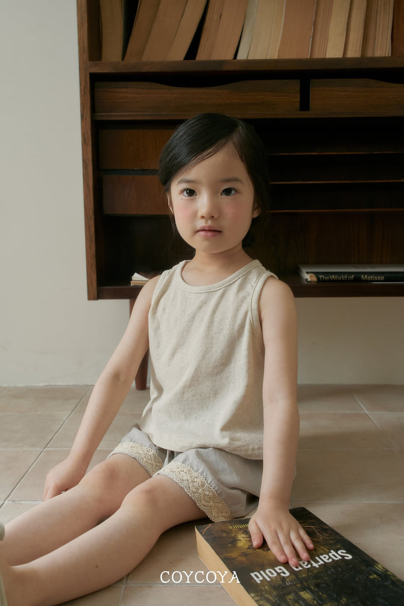 Coycoya - Korean Children Fashion - #designkidswear - Linen Sleeveless Tee - 4