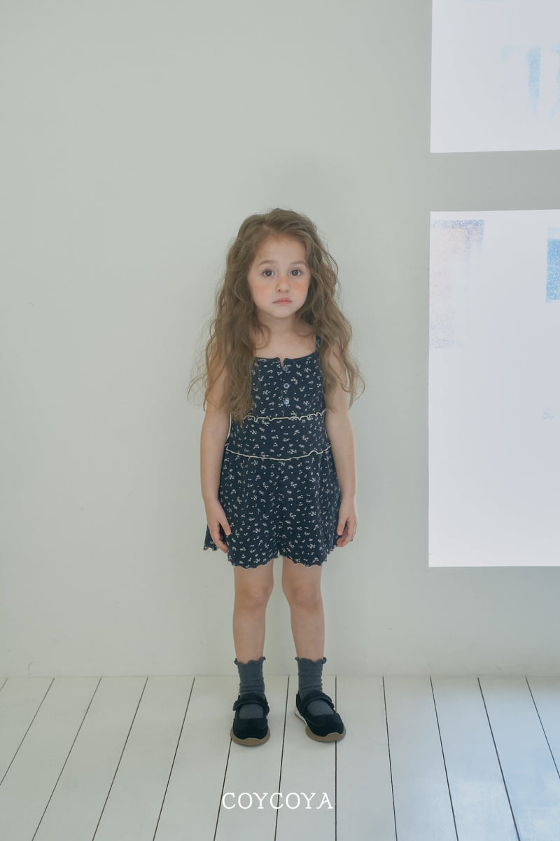 Coycoya - Korean Children Fashion - #discoveringself - Daisy Short Jumpsuit - 4
