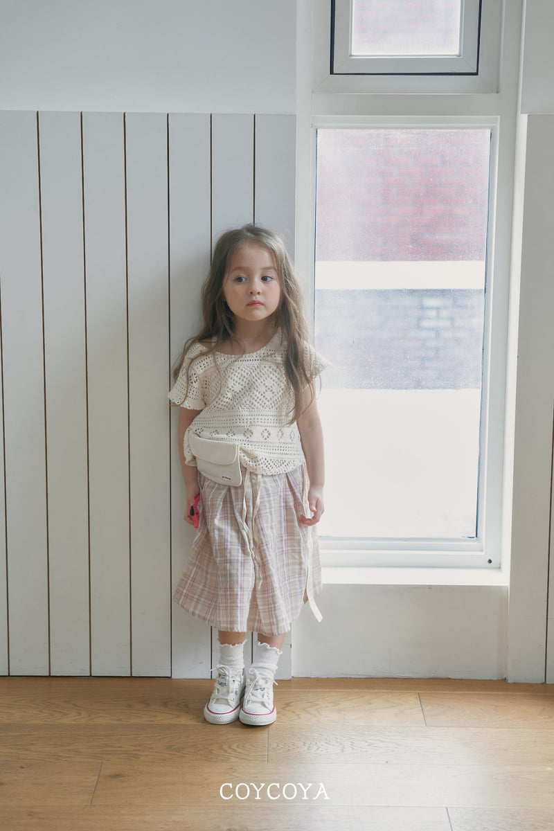 Coycoya - Korean Children Fashion - #kidsshorts - Maybe Check Long Skirt - 3