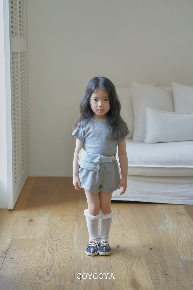 Coycoya - Korean Children Fashion - #kidsstore - Plain Short Sleeve Tee - 4