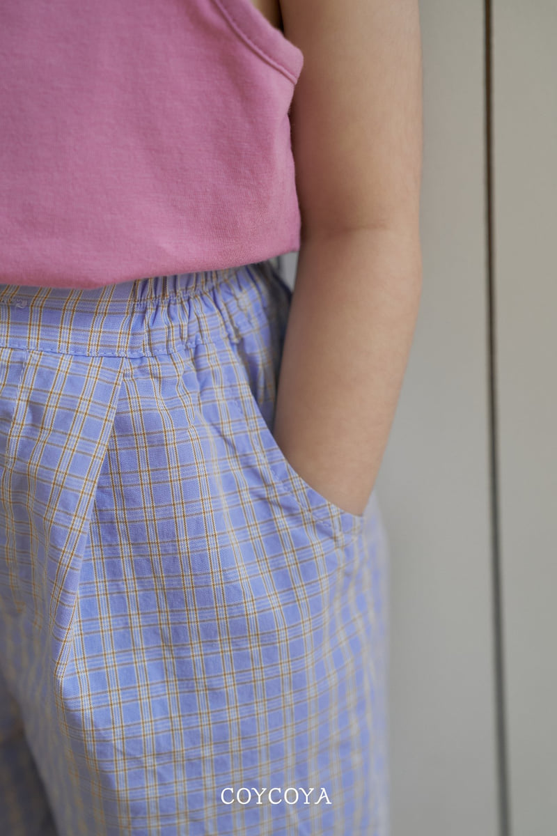 Coycoya - Korean Children Fashion - #kidzfashiontrend - Retro Check Bermuda Pants - 5