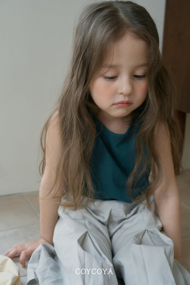 Coycoya - Korean Children Fashion - #littlefashionista - Linen Sleeveless Tee - 10