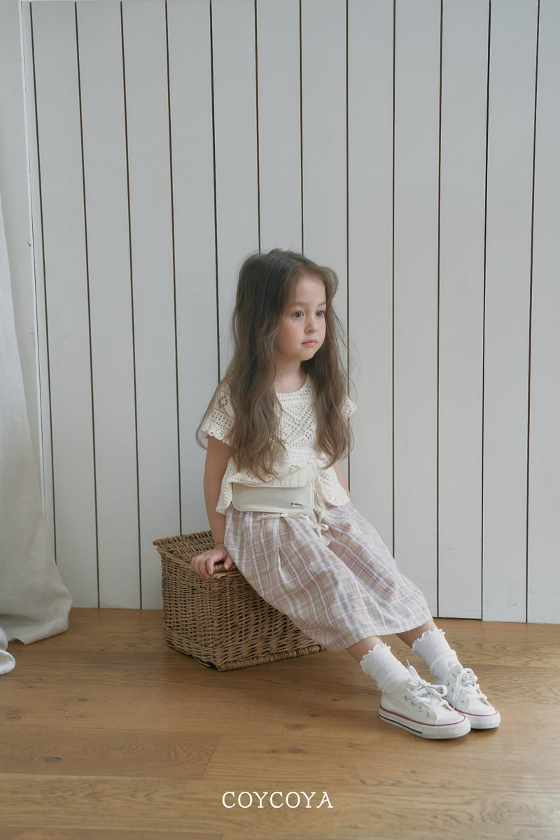 Coycoya - Korean Children Fashion - #littlefashionista - Maybe Check Long Skirt - 7