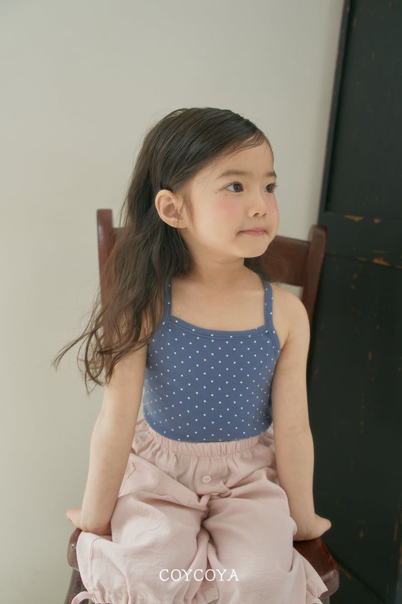 Coycoya - Korean Children Fashion - #minifashionista - Dot Strap Sleeveless Top - 11