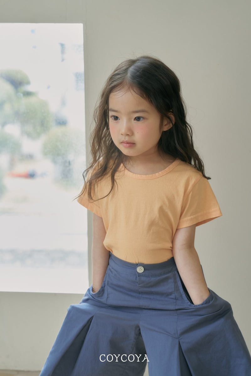 Coycoya - Korean Children Fashion - #minifashionista - Creamy U-Neck Tee - 8
