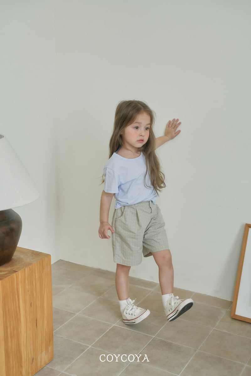 Coycoya - Korean Children Fashion - #prettylittlegirls - Retro Check Bermuda Pants - 10