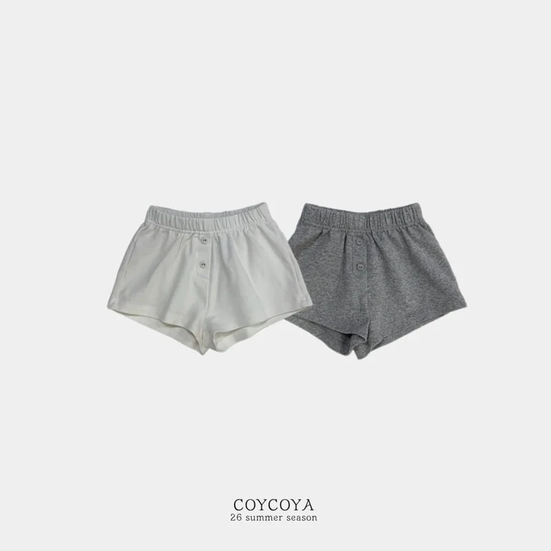 Coycoya - Korean Children Fashion - #stylishchildhood - Plain Button Shorts