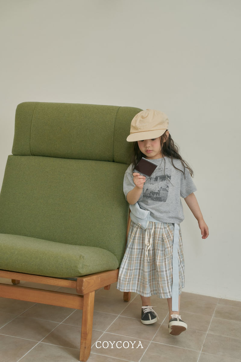 Coycoya - Korean Children Fashion - #toddlerclothing - Maybe Check Long Skirt - 12