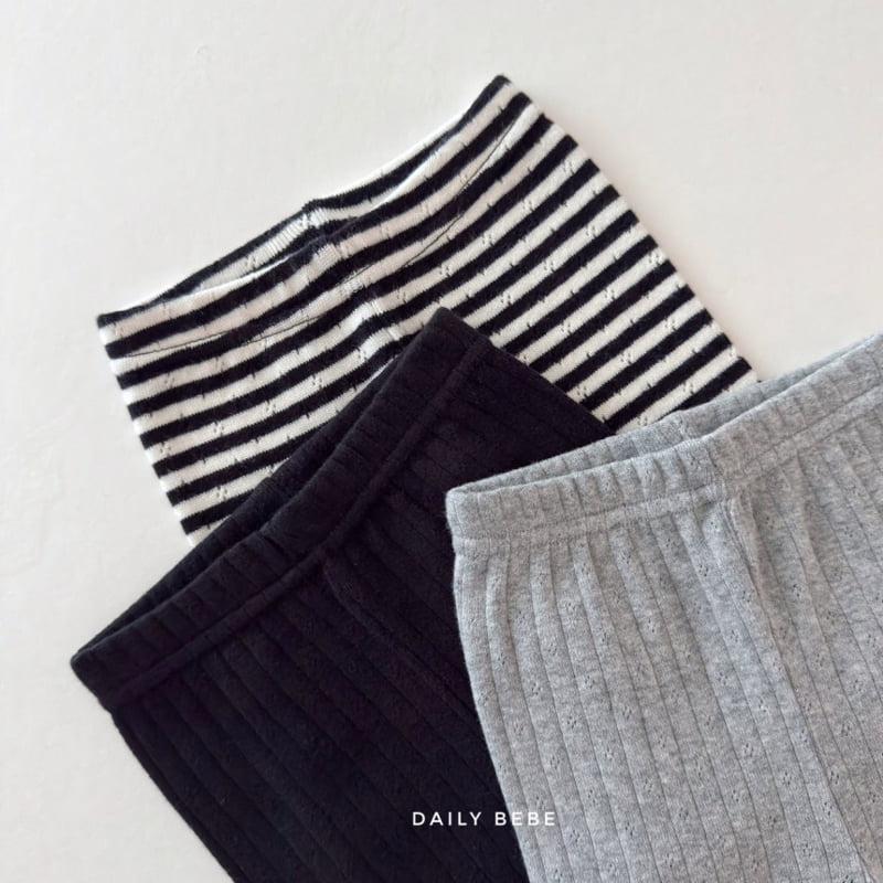 Daily Bebe - Korean Children Fashion - #Kfashion4kids - Eyelet Leggings - 5