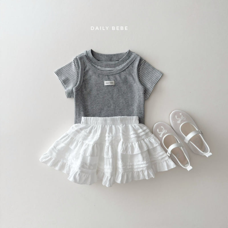 Daily Bebe - Korean Children Fashion - #Kfashion4kids - Cozy Striped Tee - 11