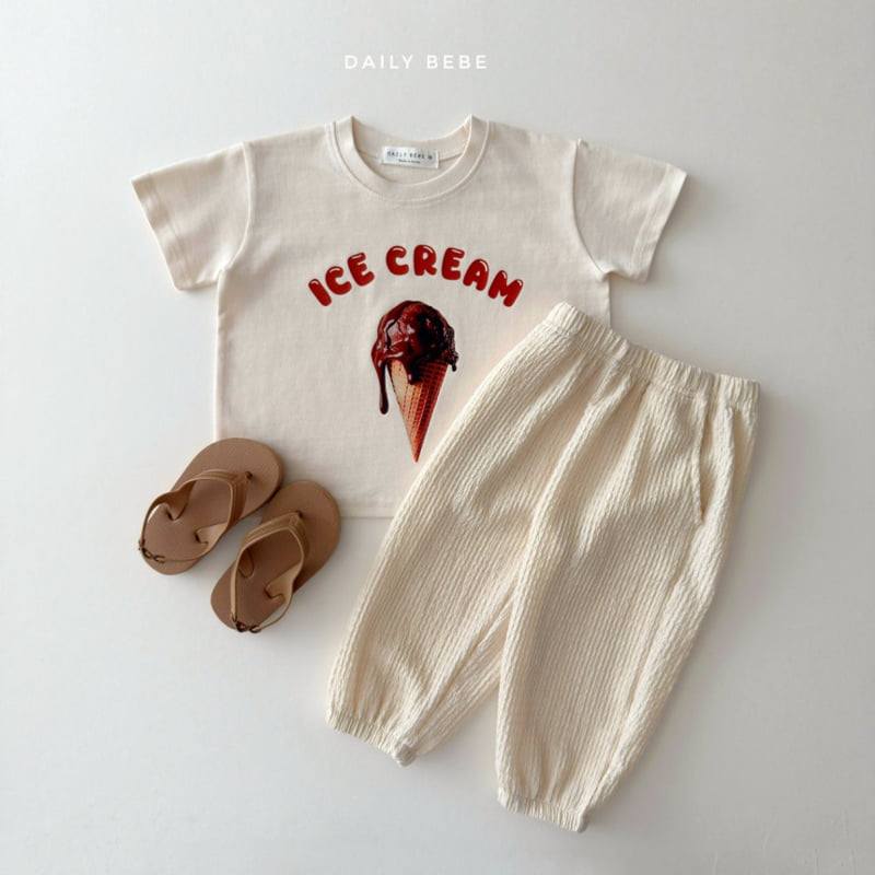Daily Bebe - Korean Children Fashion - #Kfashion4kids - Ice Cream Short Sleeve Tee - 12