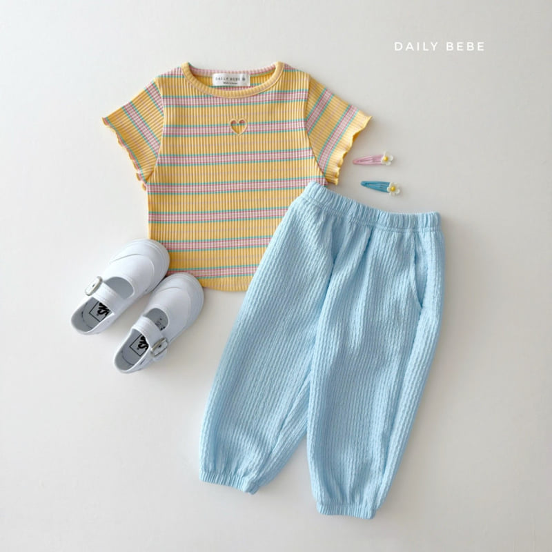 Daily Bebe - Korean Children Fashion - #Kfashion4kids - Heart Punching Tee - 11