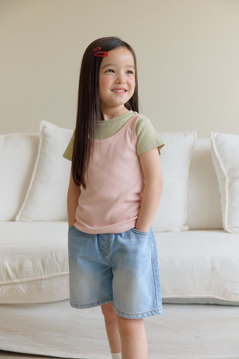 Daily Bebe - Korean Children Fashion - #childofig - Washing Denim Shorts - 9