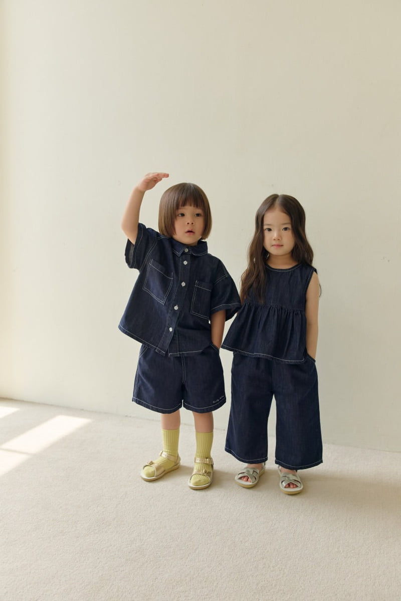 Daily Bebe - Korean Children Fashion - #childofig - Work Denim Shirt - 7