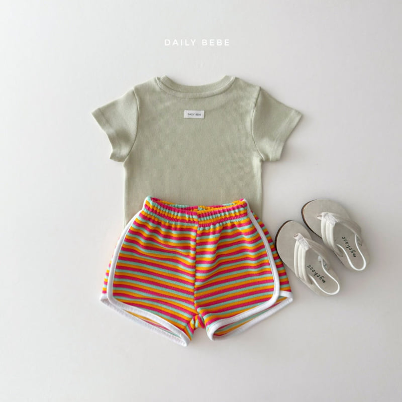 Daily Bebe - Korean Children Fashion - #childofig - Rainbow Shorts - 10