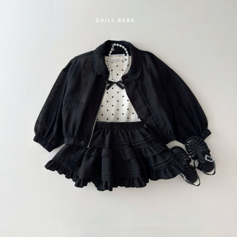 Daily Bebe - Korean Children Fashion - #childrensboutique - Pattern Short Sleeve Tee - 10