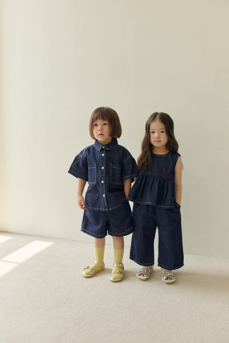 Daily Bebe - Korean Children Fashion - #childrensboutique - Work Denim Shirt - 8