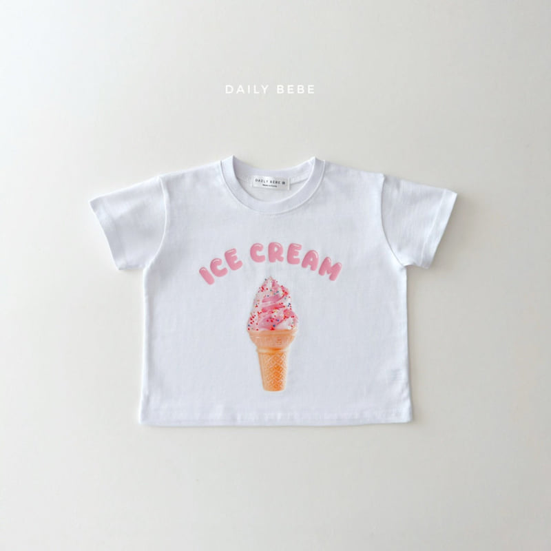 Daily Bebe - Korean Children Fashion - #childrensboutique - Ice Cream Short Sleeve Tee - 5