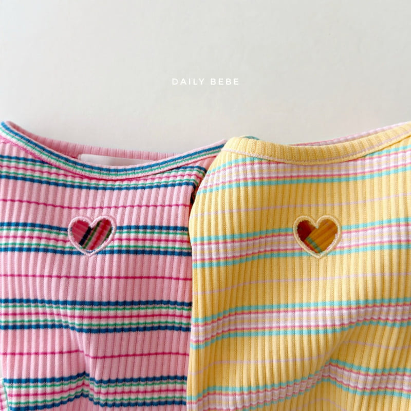 Daily Bebe - Korean Children Fashion - #childofig - Heart Punching Tee - 4