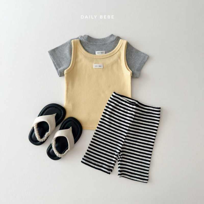 Daily Bebe - Korean Children Fashion - #childrensboutique - Daily Short Sleeve Tee - 12