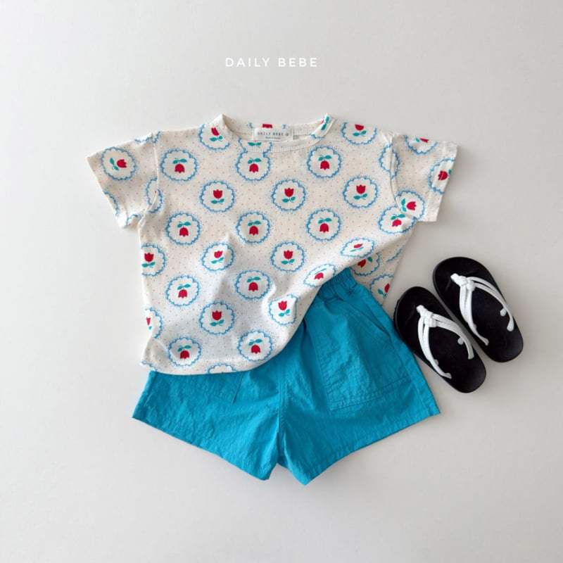 Daily Bebe - Korean Children Fashion - #designkidswear - Pattern Short Sleeve Tee - 11