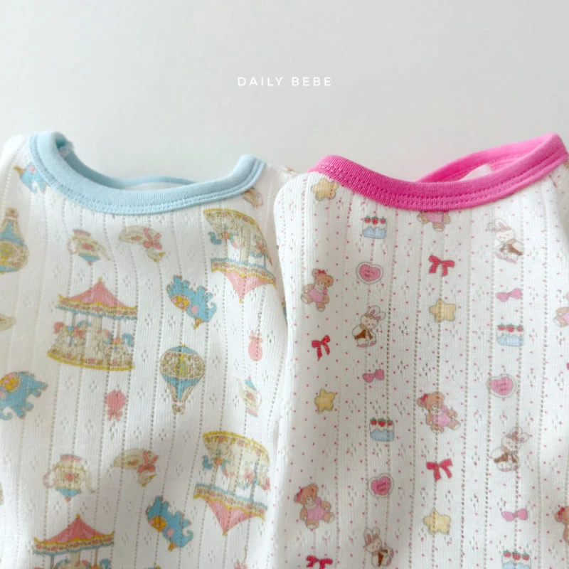 Daily Bebe - Korean Children Fashion - #childrensboutique - Summer Eyelet Easywear - 4