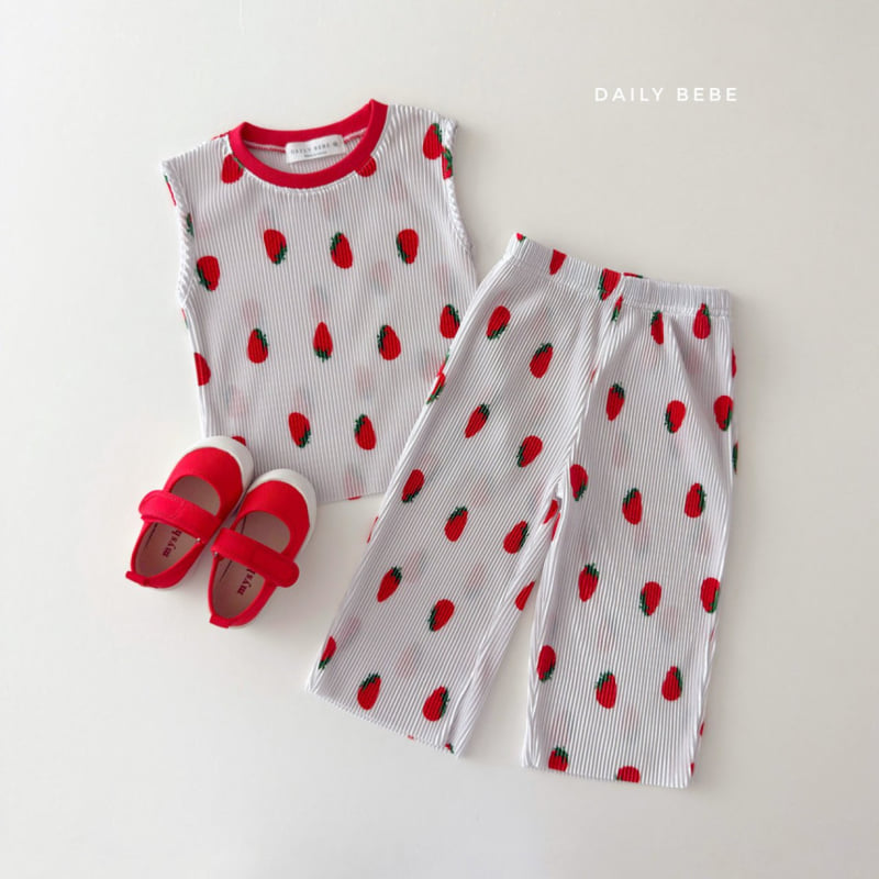 Daily Bebe - Korean Children Fashion - #childrensboutique - Color Pleated Set - 4