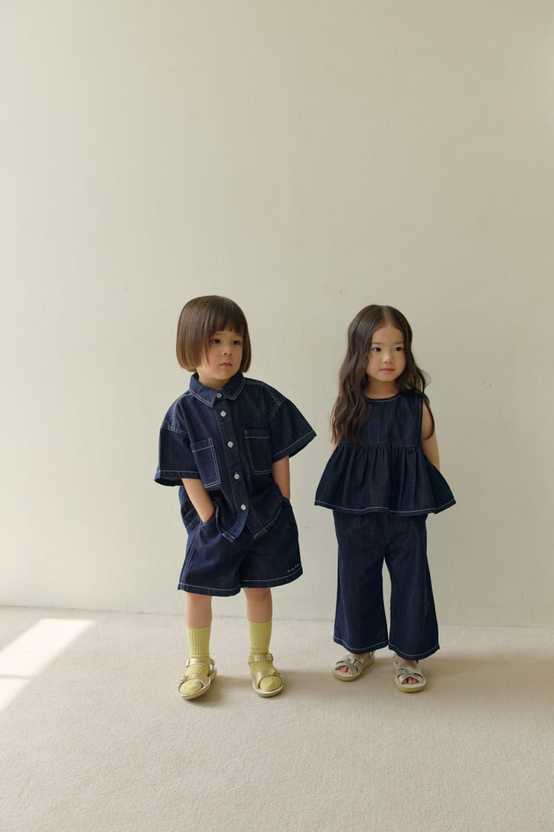 Daily Bebe - Korean Children Fashion - #discoveringself - Work Denim Shirt - 10