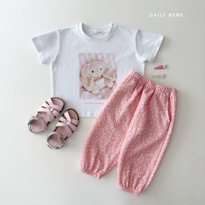 Daily Bebe - Korean Children Fashion - #discoveringself - Flower Aircon Pants - 8