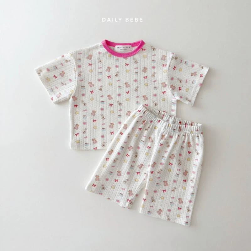Daily Bebe - Korean Children Fashion - #discoveringself - Summer Eyelet Easywear - 5