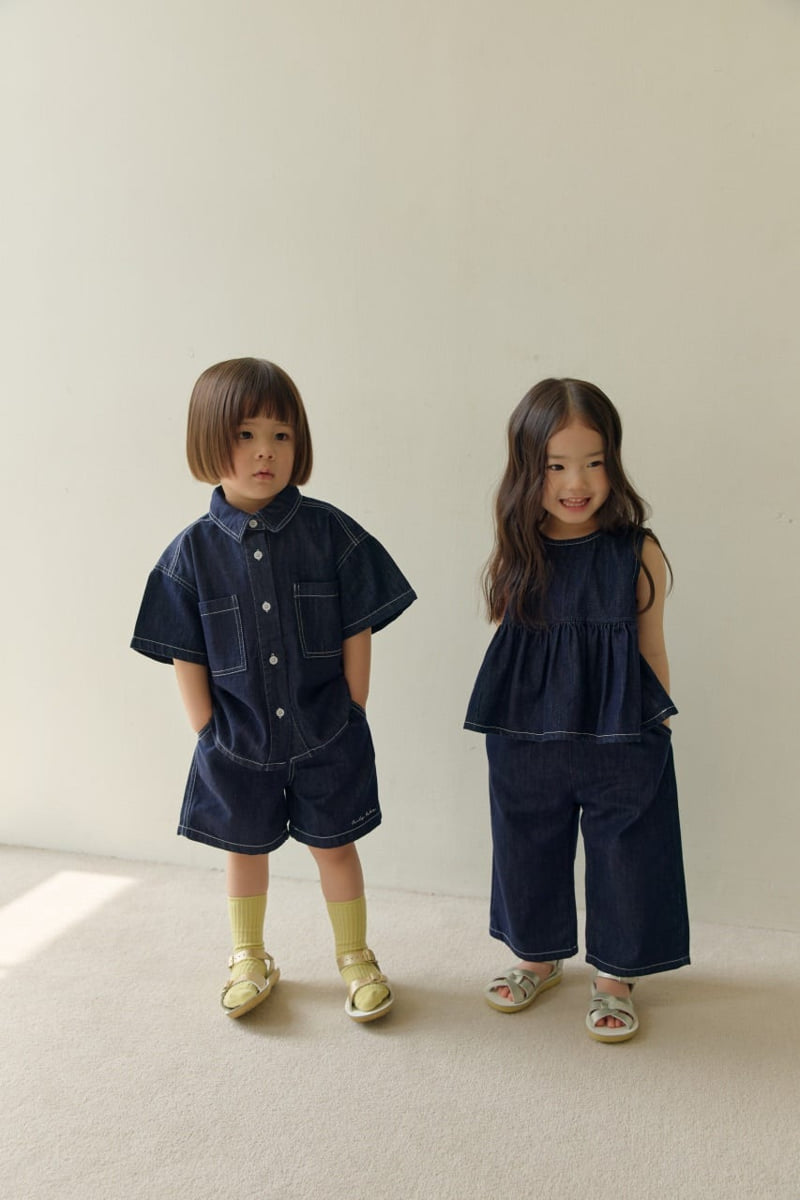 Daily Bebe - Korean Children Fashion - #fashionkids - Work Denim Shirt - 11