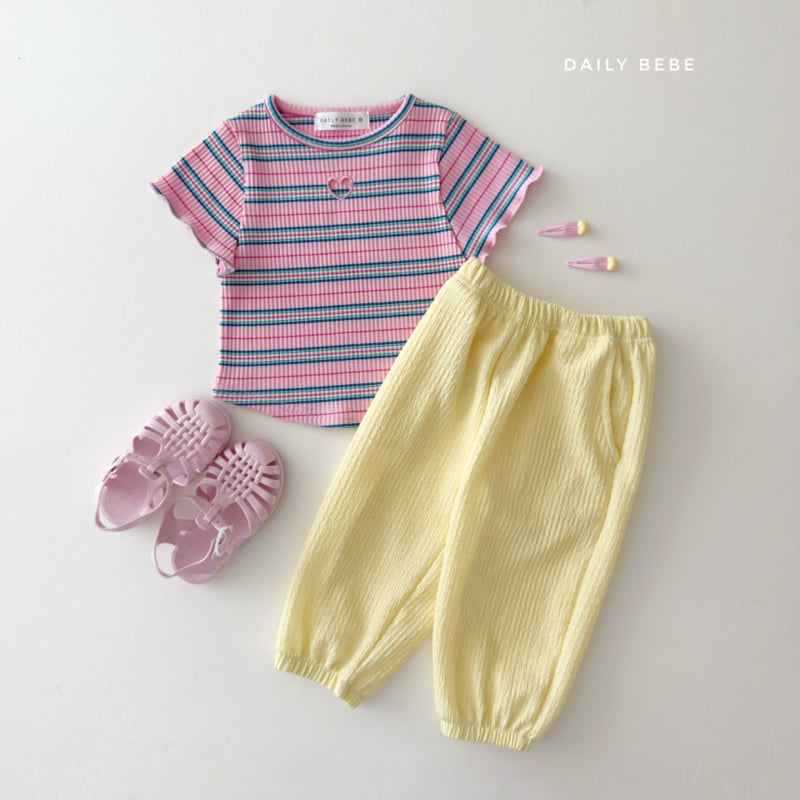 Daily Bebe - Korean Children Fashion - #fashionkids - Heart Punching Tee - 7