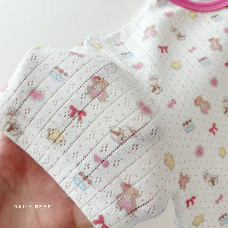 Daily Bebe - Korean Children Fashion - #kidsshorts - Summer Eyelet Easywear - 7