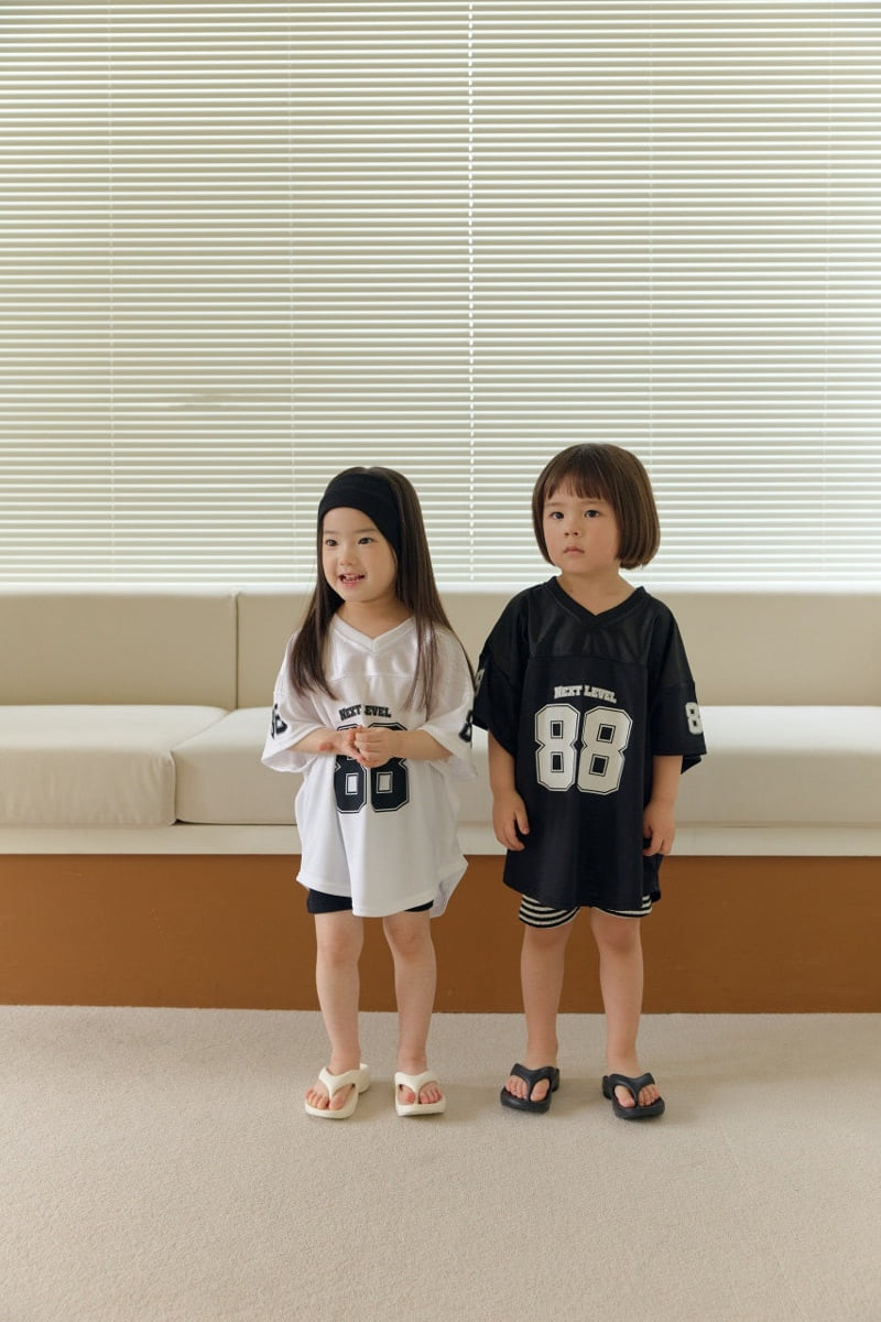 Daily Bebe - Korean Children Fashion - #kidsshorts - Mesh 88 Jersey Tee - 6