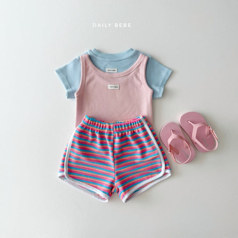 Daily Bebe - Korean Children Fashion - #kidsshorts - Soft Sleeveless - 12