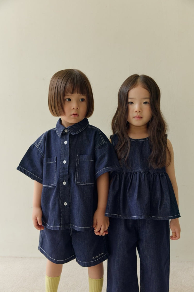 Daily Bebe - Korean Children Fashion - #kidsstore - Er Denim Set - 12