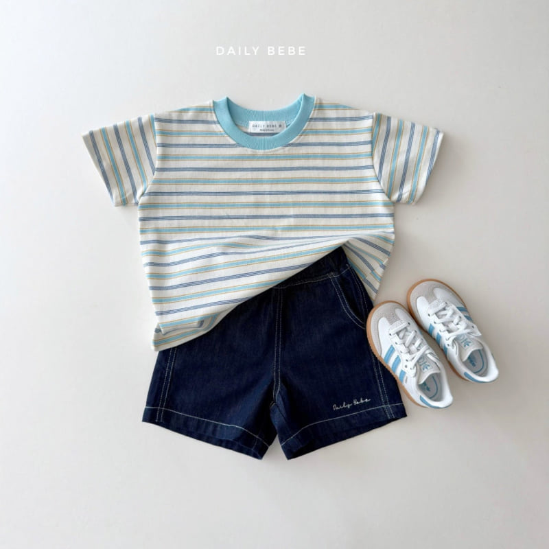 Daily Bebe - Korean Children Fashion - #kidsstore - Day Striped Tee - 6