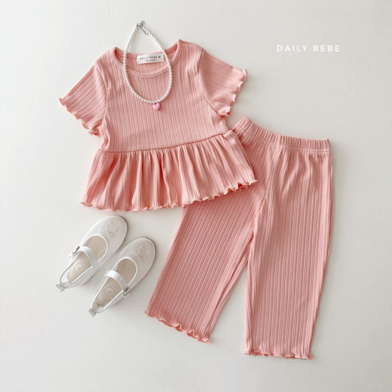 Daily Bebe - Korean Children Fashion - #kidsstore - Frill Pleated Set - 5
