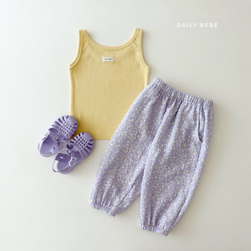 Daily Bebe - Korean Children Fashion - #kidzfashiontrend - Flower Aircon Pants - 12